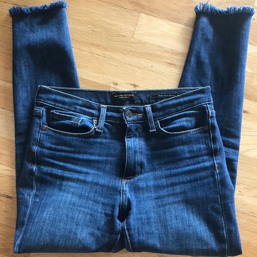 Banana Republic High Rise Crop Skinny Jeans - Picture 3 of 5